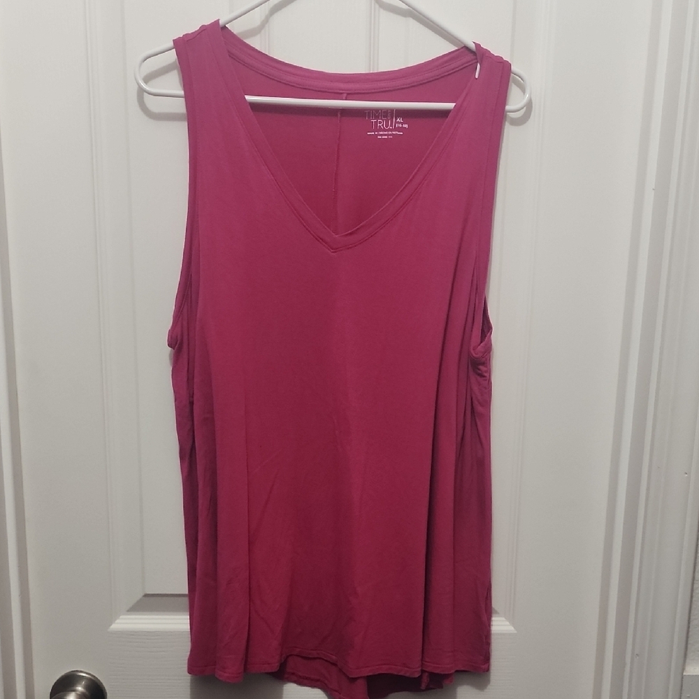 Women's Pink Sleeveless Top